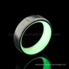 Wholesale Inside Multicolor Carbon Fiber Luminous Finger Rings